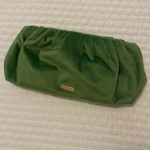 Tata Harper Green Velvet Clutch